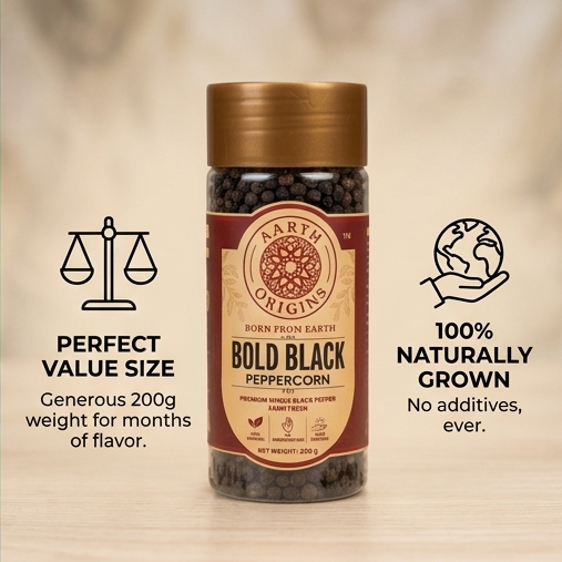 BOLD BLACK PEPPERCORNS